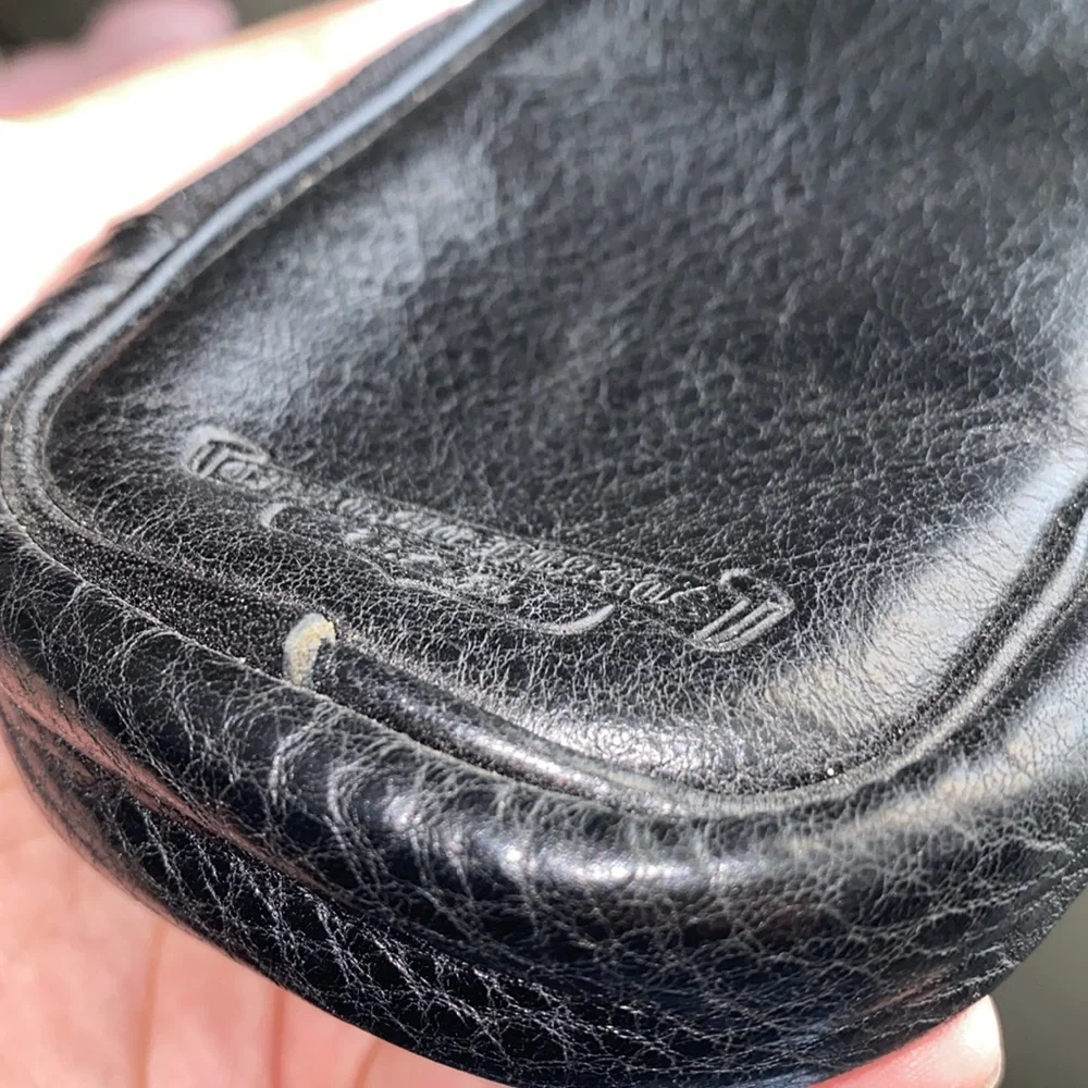 Black Chrome Hearts leather wallet